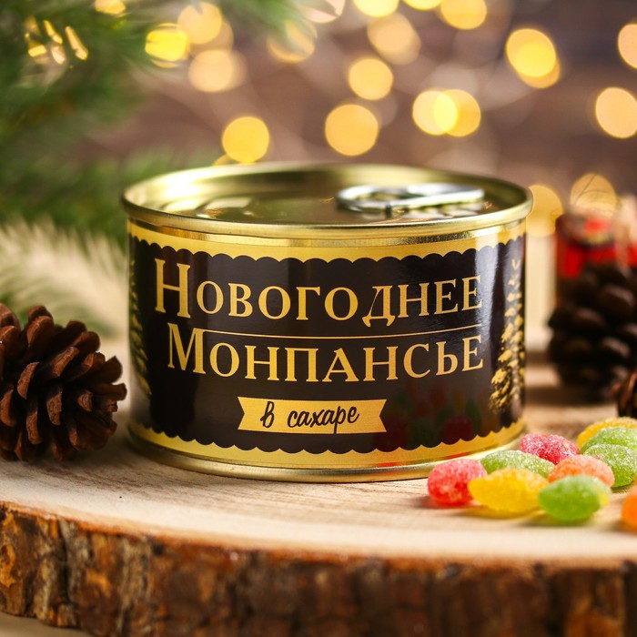 

Карамель леденцовая Монпансье в сахаре, в консервной банке, 140 гр.