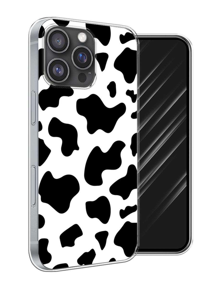 

Чехол Awog на Apple iPhone 16 Pro Max "Пятна коровы", Белый;черный, 16350-1