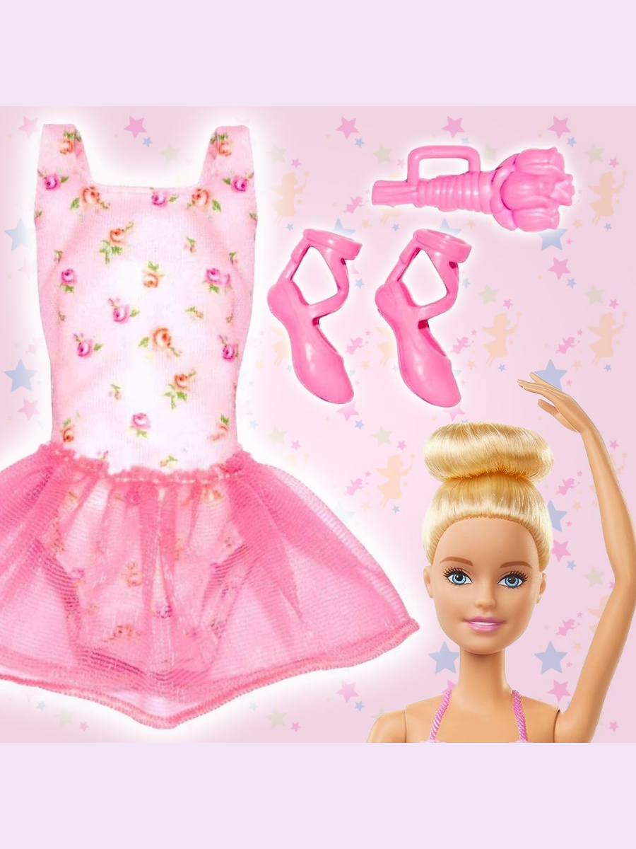 Одежда и обувь Barbie для куклы Барби, костюм балерины