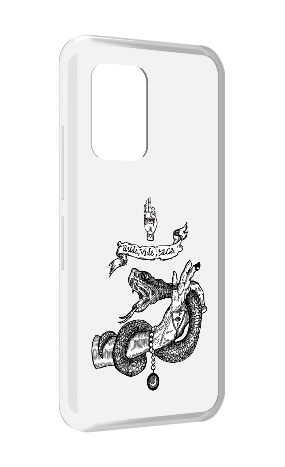 

Чехол MyPads змея на руке рисунок для UMIDIGI Bison GT, Прозрачный, Tocco