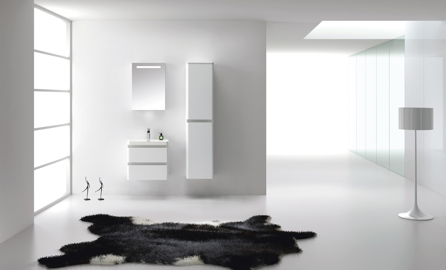 

BelBagno Тумба с раковиной BelBagno Energia-N 60 bianco lucido подвесная