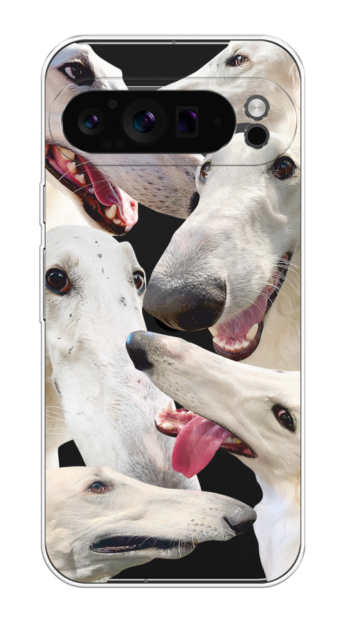 

Чехол на Google Pixel 9 Pro "Собака с длинным носом", Белый;бежевый;розовый, 272050-1