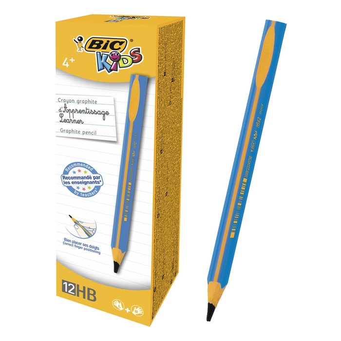 

Карандаш чернографитный JUMBO BIC Kids Evolut Boy пластик, голубой корпус