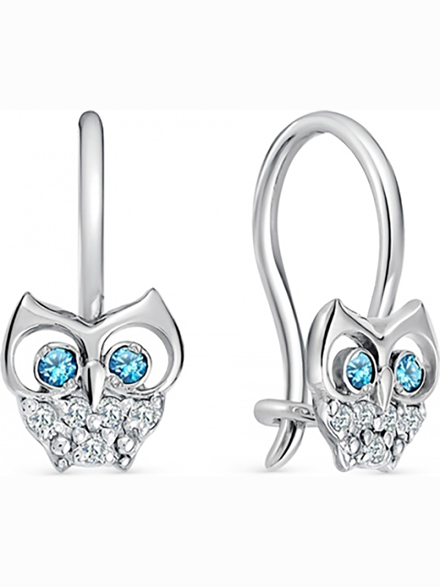 

Серьги Совы с 14 фианитами из серебра Вероника С630-1948М2, С630-1948М2