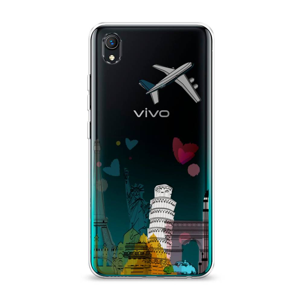

Чехол Awog на Vivo Y91c/Y1s "Самолет путешествий", Разноцветный, 263250-10