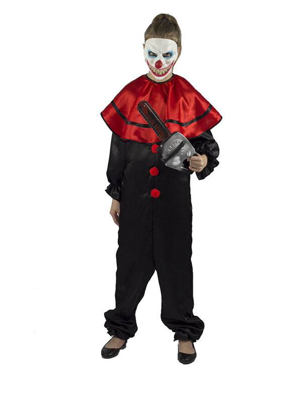 

Костюм страшного клоуна (Цв: Черный-Красный Размер: 140 см), VL-3343