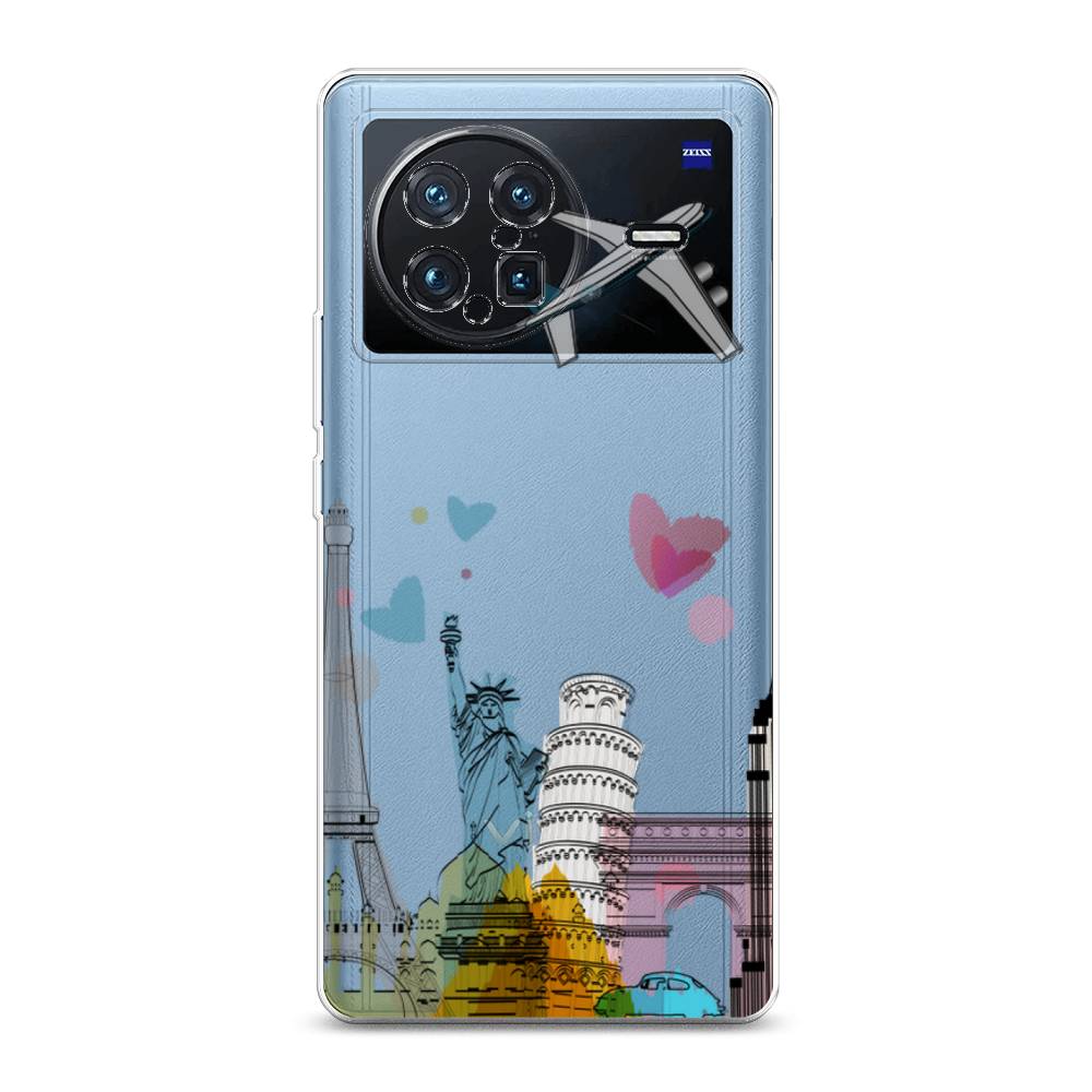 

Чехол Awog на Vivo X Note "Самолет путешествий", Разноцветный, 266950-10