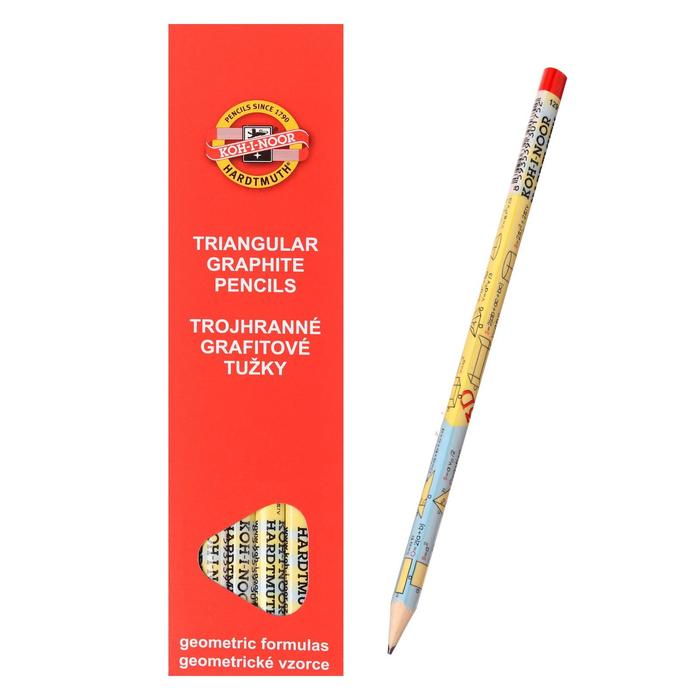 

Карандаш чернографитный Koh-I-Noor 1291 "Формулы", HB, без ластика