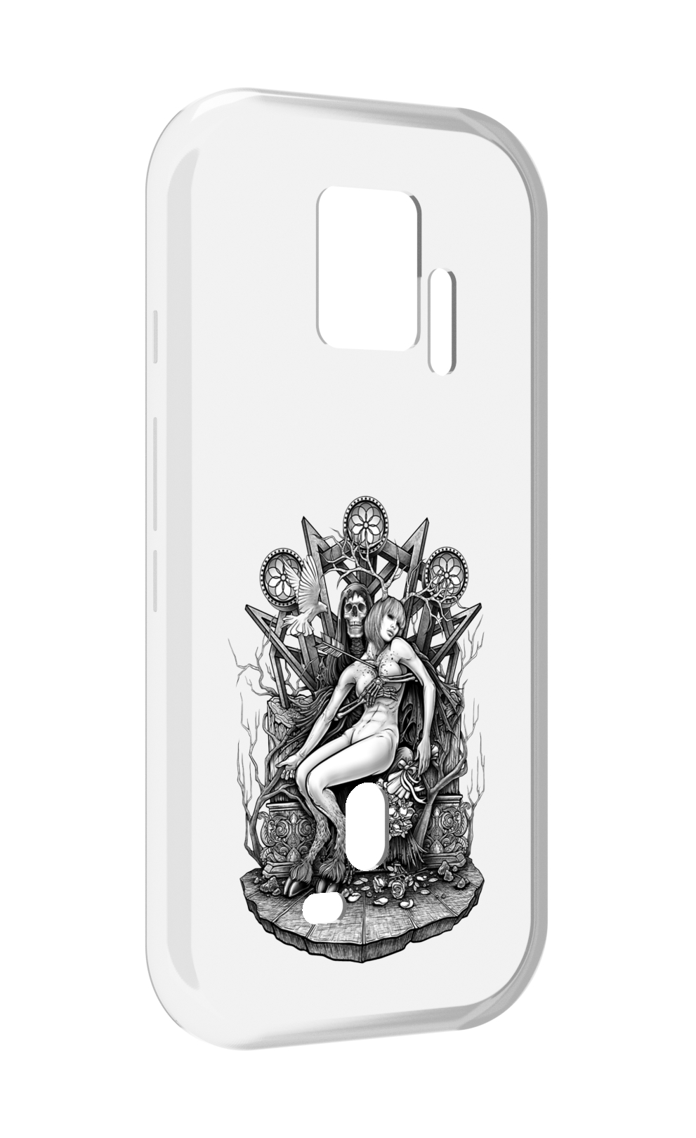 

Чехол MyPads девушка на троне для ZTE Nubia Red Magic 7S Pro, Прозрачный, Tocco