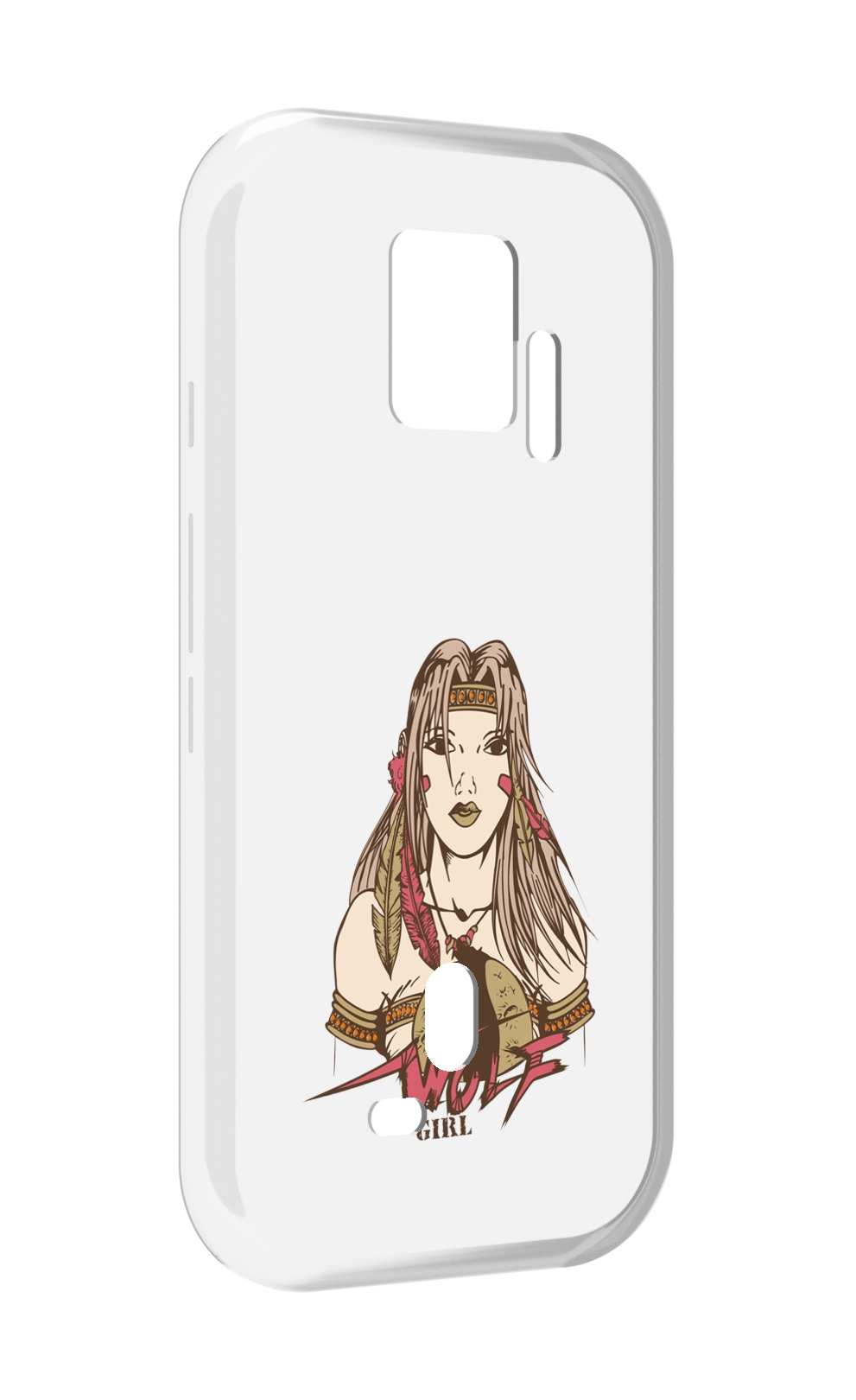 Чехол MyPads девушка волк для ZTE Nubia Red Magic 7S Pro