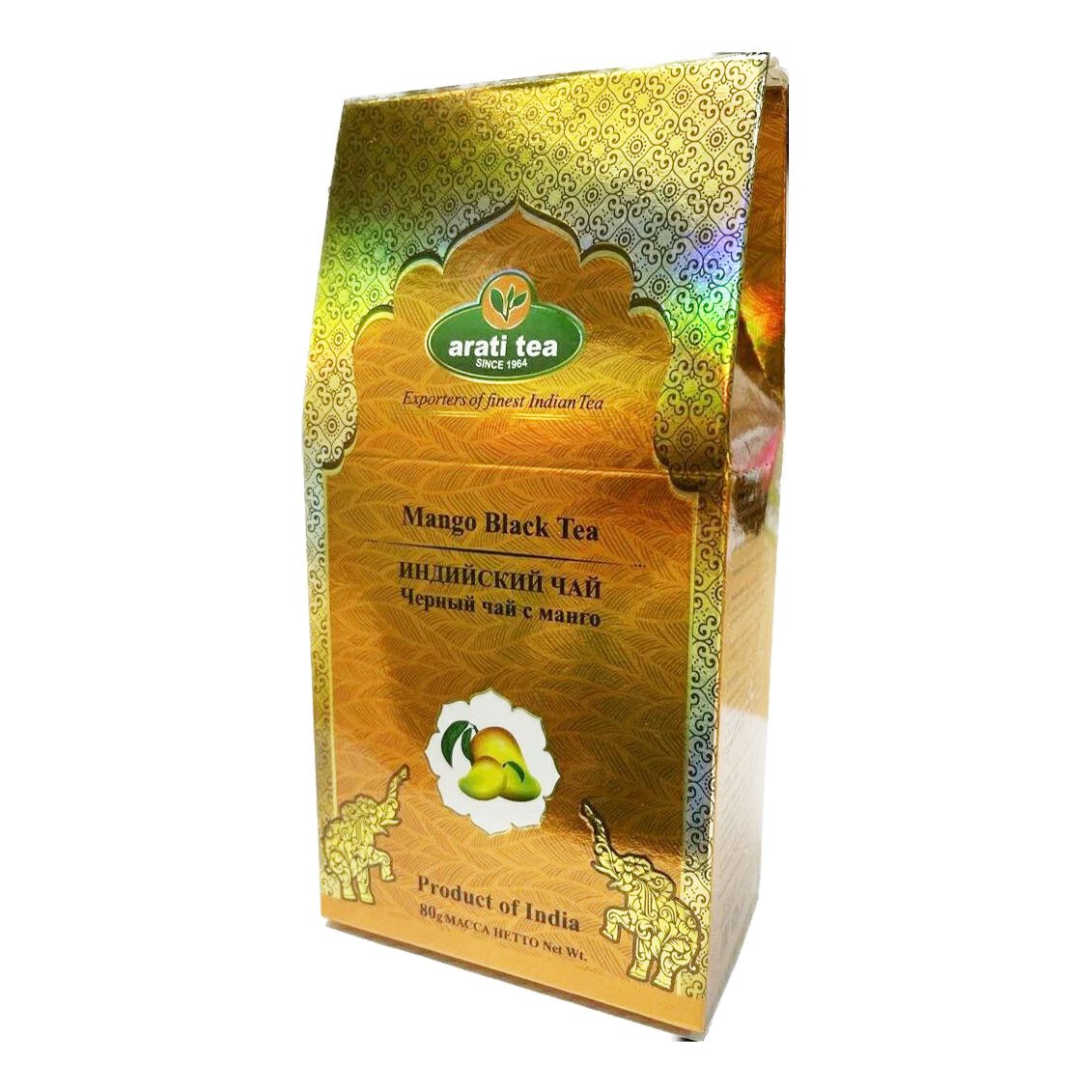 Чай черный Arati Tea Ассам с манго листовой 80 г