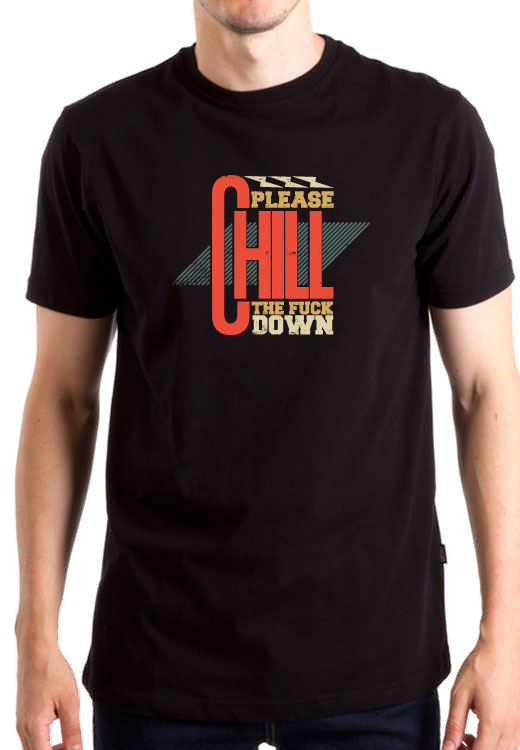 

Футболка унисекс NoBrand Please Chill Fuck Down черная XXXXL, Черный, Please Chill Fuck Down