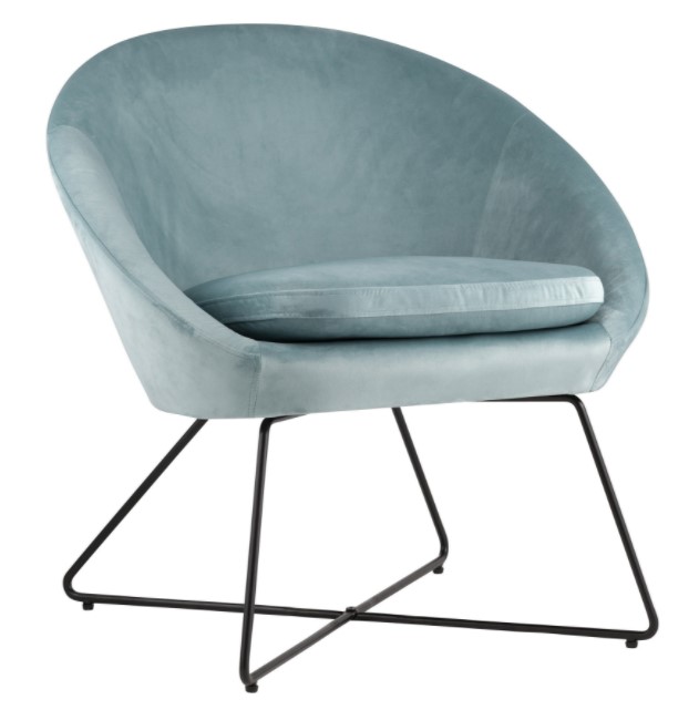 фото Кресло stool group колумбия sgr_doumbia_hlr-60, пыльно-голубой/черный