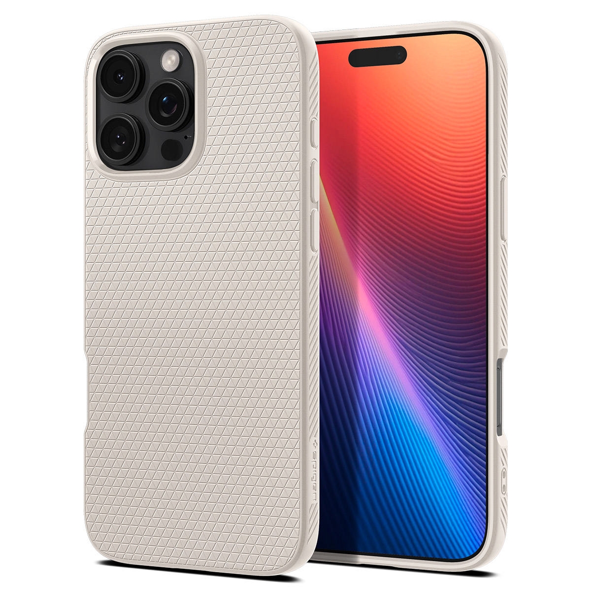 

Защитный чехол Spigen Liquid Air для iPhone 16 Pro Max Natural Titanium, Бежевый