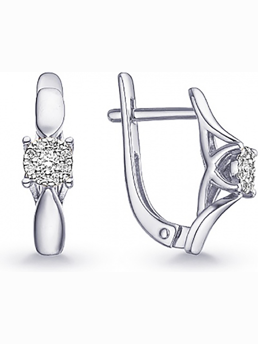 

Серьги с 18 фианитами из серебра Вероника С630-1494, С630-1494