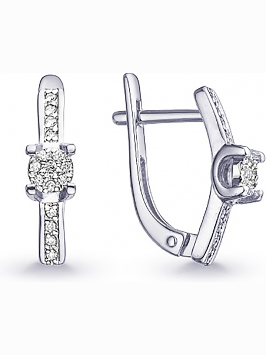 

Серьги с 32 фианитами из серебра Вероника С630-1491, С630-1491