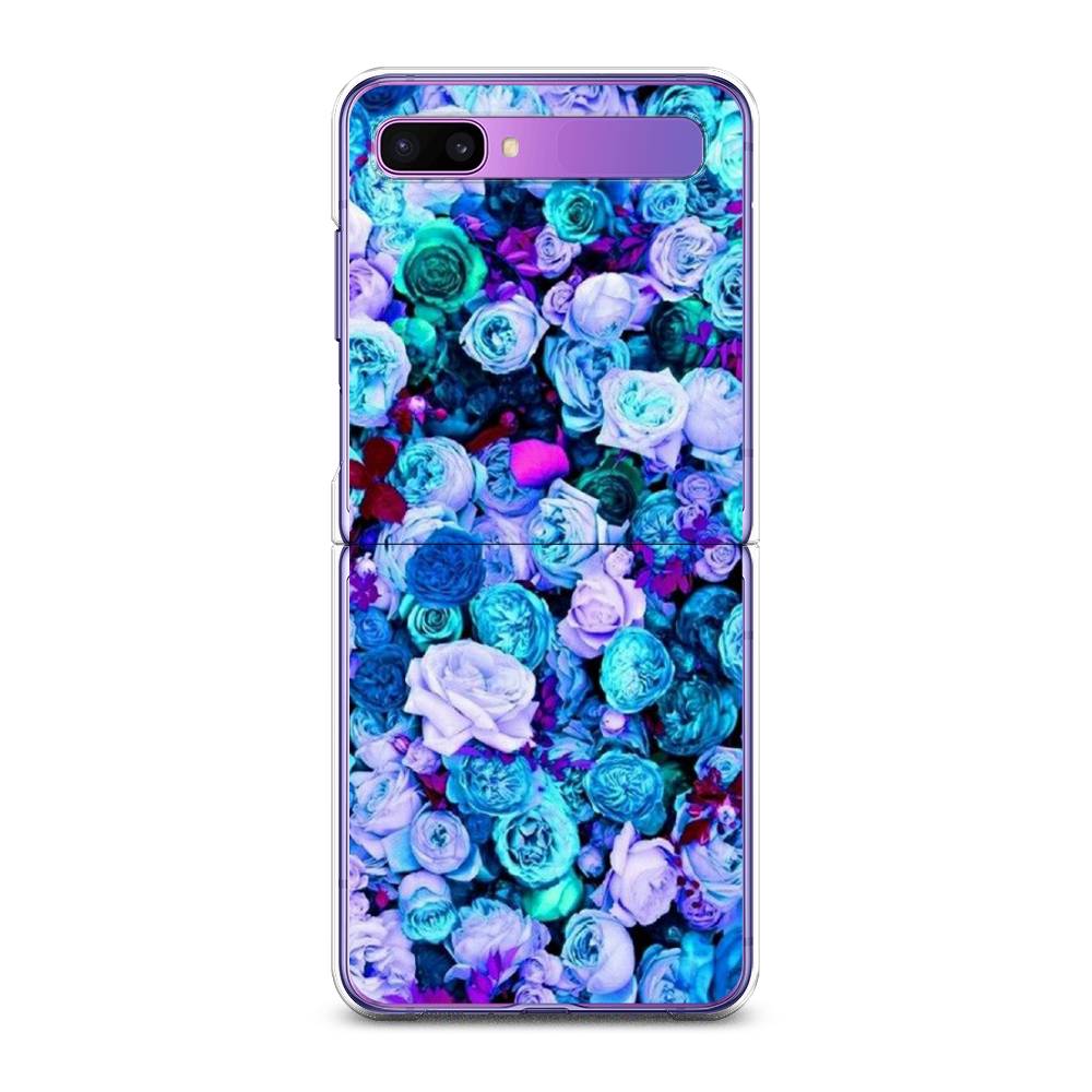 

Чехол на Samsung Galaxy Z Flip 1 "Цветочный ковер", Фиолетовый, 2107150-2
