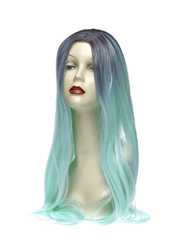 

Парик женский NoBrand WIG-554 мятный, Бирюзовый;фиолетовый, WIG-554