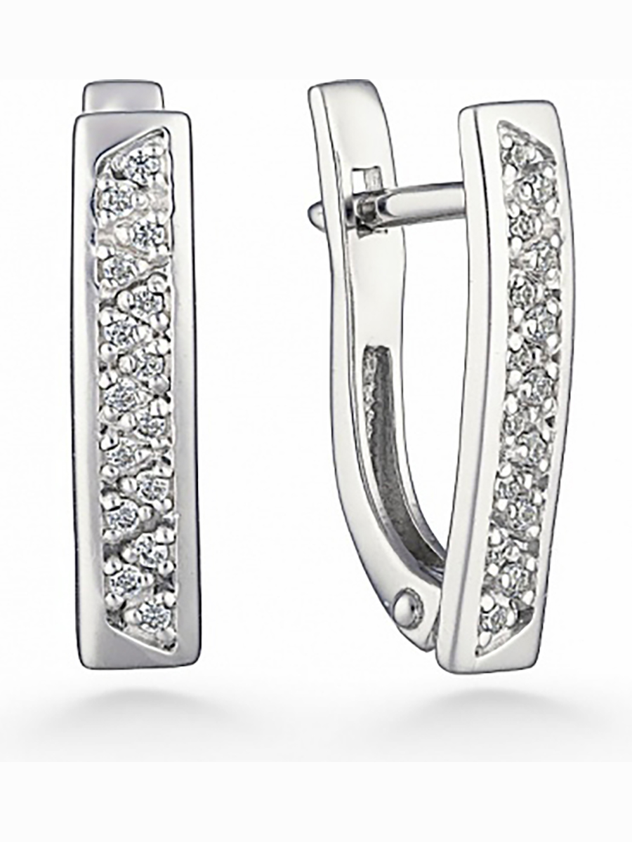 

Серьги с 30 фианитами из серебра Вероника С630-1286, С630-1286