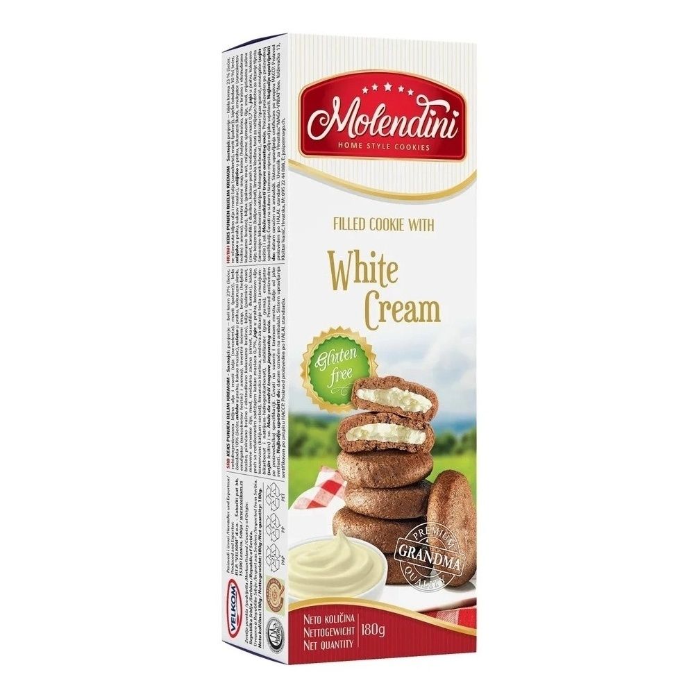 

Печенье Molendini Berlim Kremom с начинкой из крема 180 г