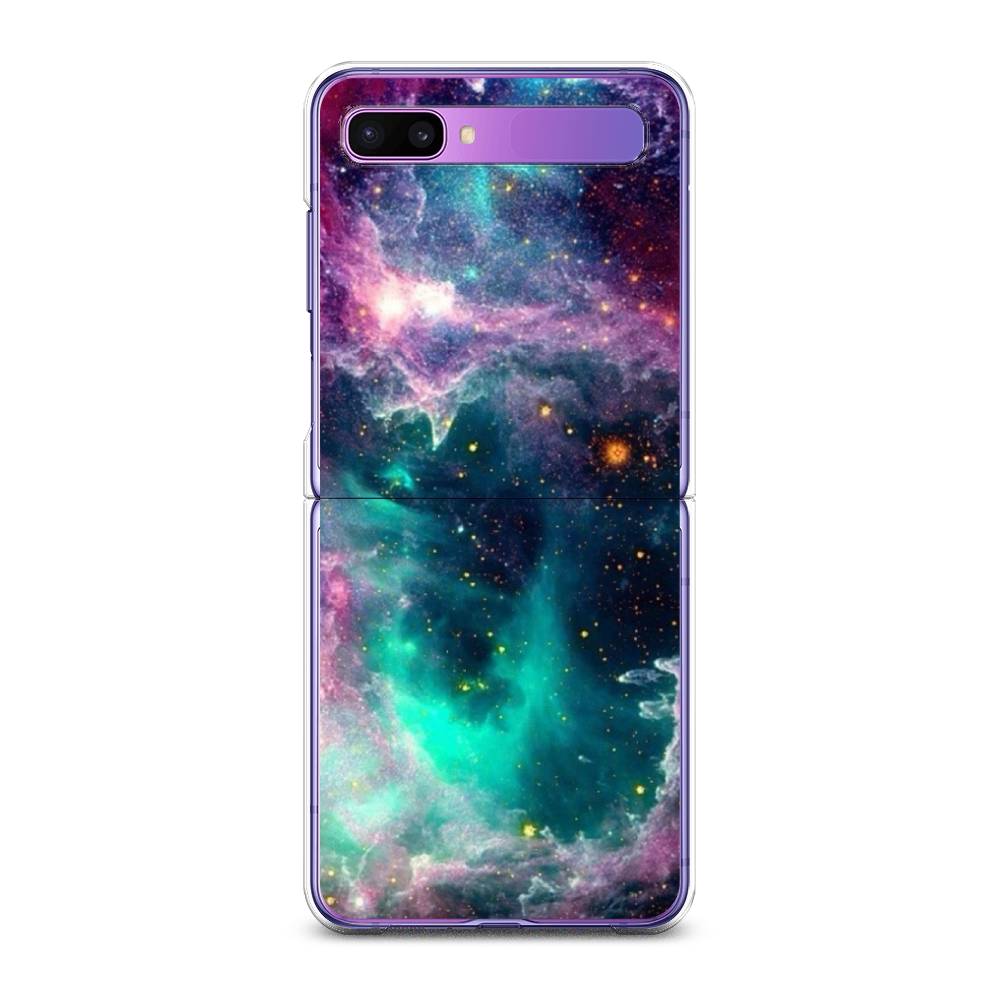 

Чехол на Samsung Galaxy Z Flip 1 "Звездные облака", Розовый;бежевый, 2107150-2