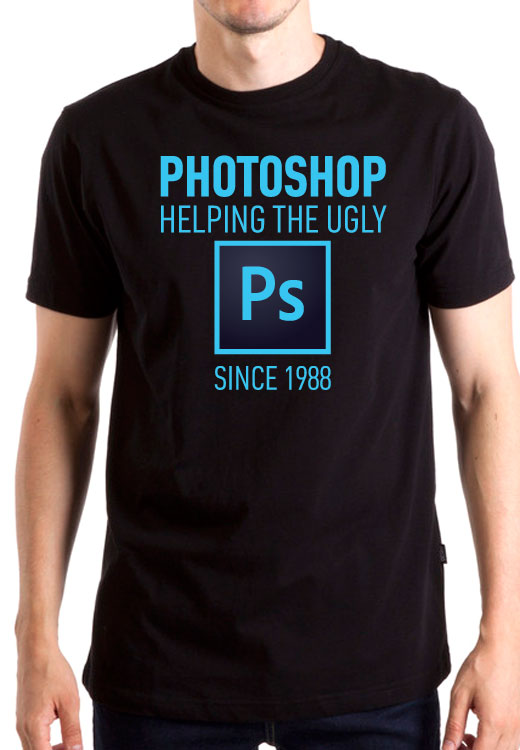 

Футболка унисекс NoBrand Photoshop Ugly черная XXXL, Черный, Photoshop Ugly