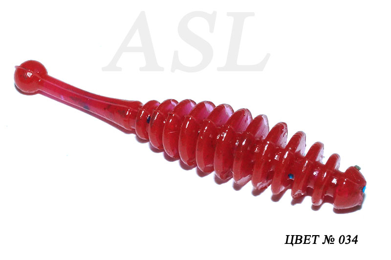 

Силиконовая приманка ASL Бу-Бу цв. 034,L-5см 10шт/уп, Бу-бу