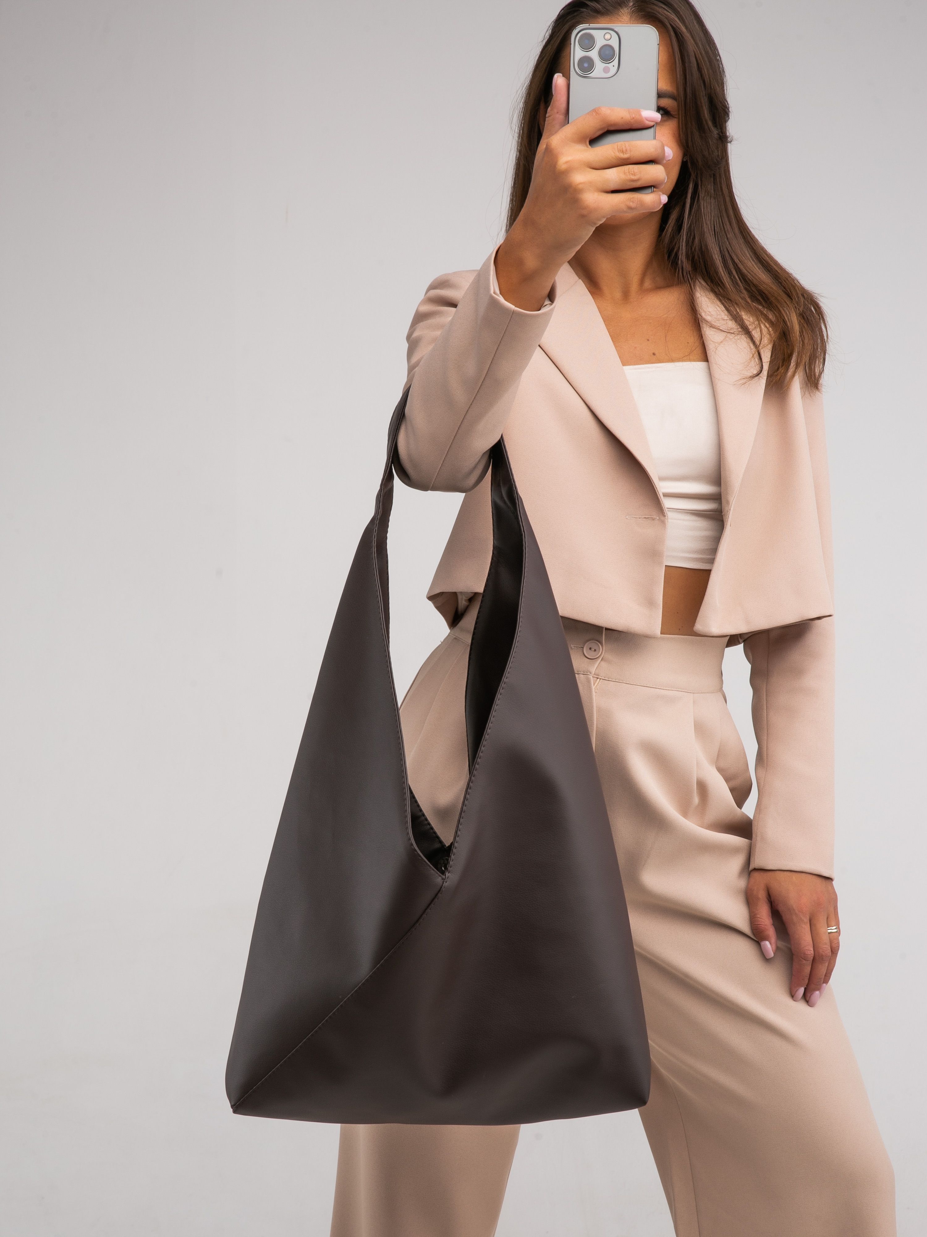 Шоппер женский Milada С1 коричневый 1300₽