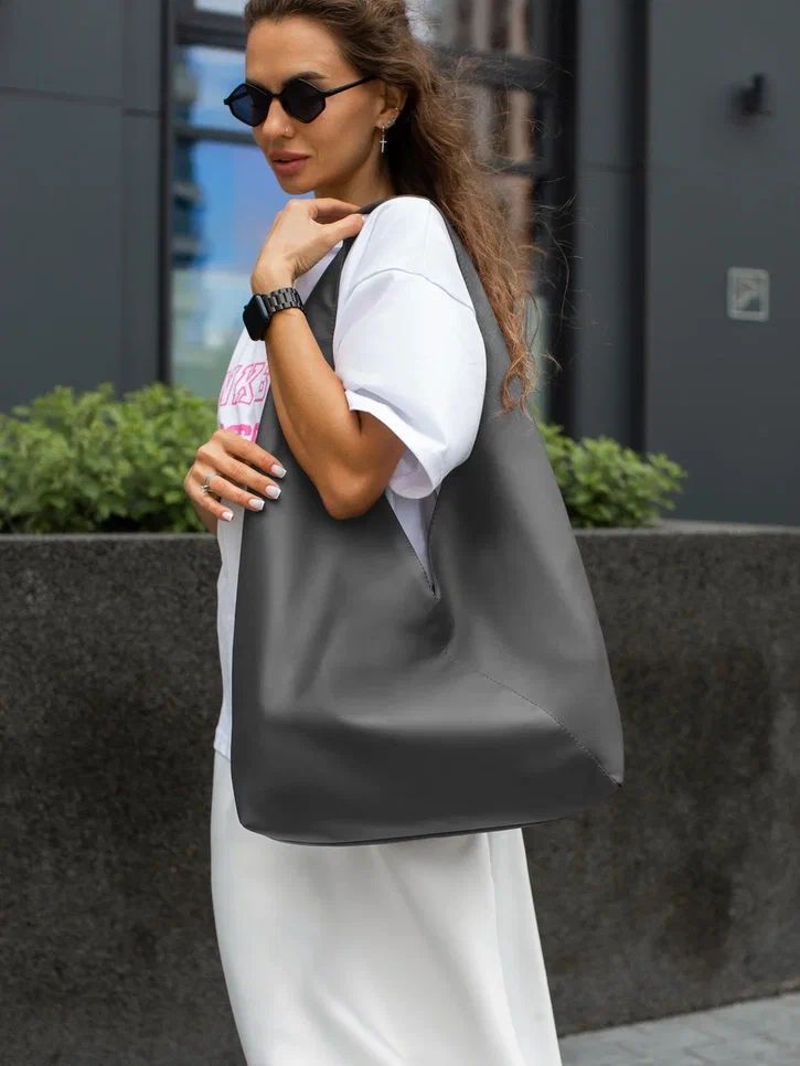 Шоппер женский Milada С1 серый 1300₽