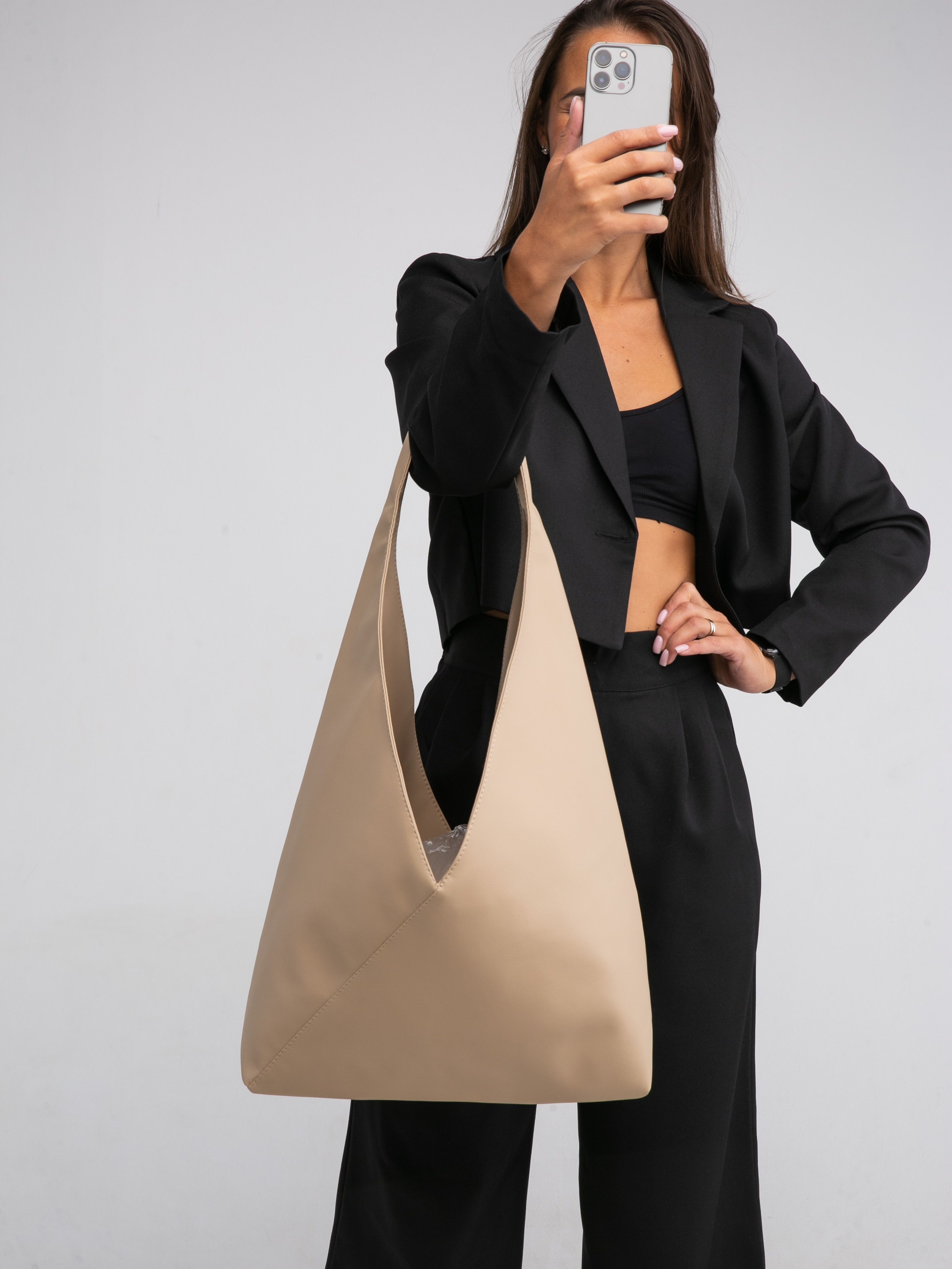 Шоппер женский Milada КОС бежевый 1100₽