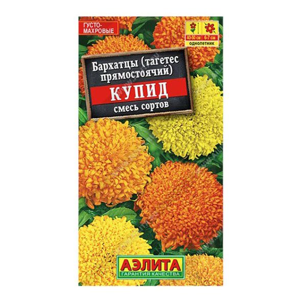 

Семена Бархатцы Купид хризантемовидные Аэлита 0,1 г