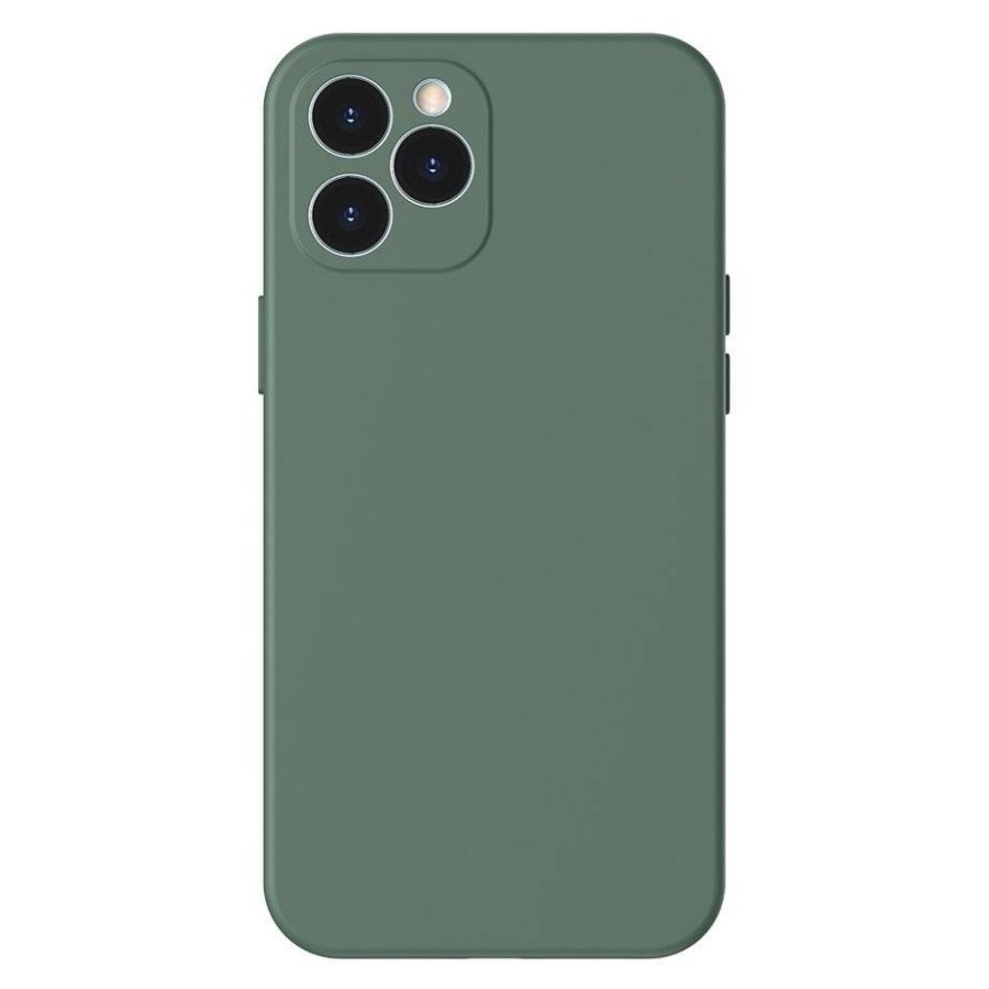 

Чехол Baseus Liquid Silica Gel Protective Case для iPhone 12 Pro 6.1inch 2020 Dark Green (