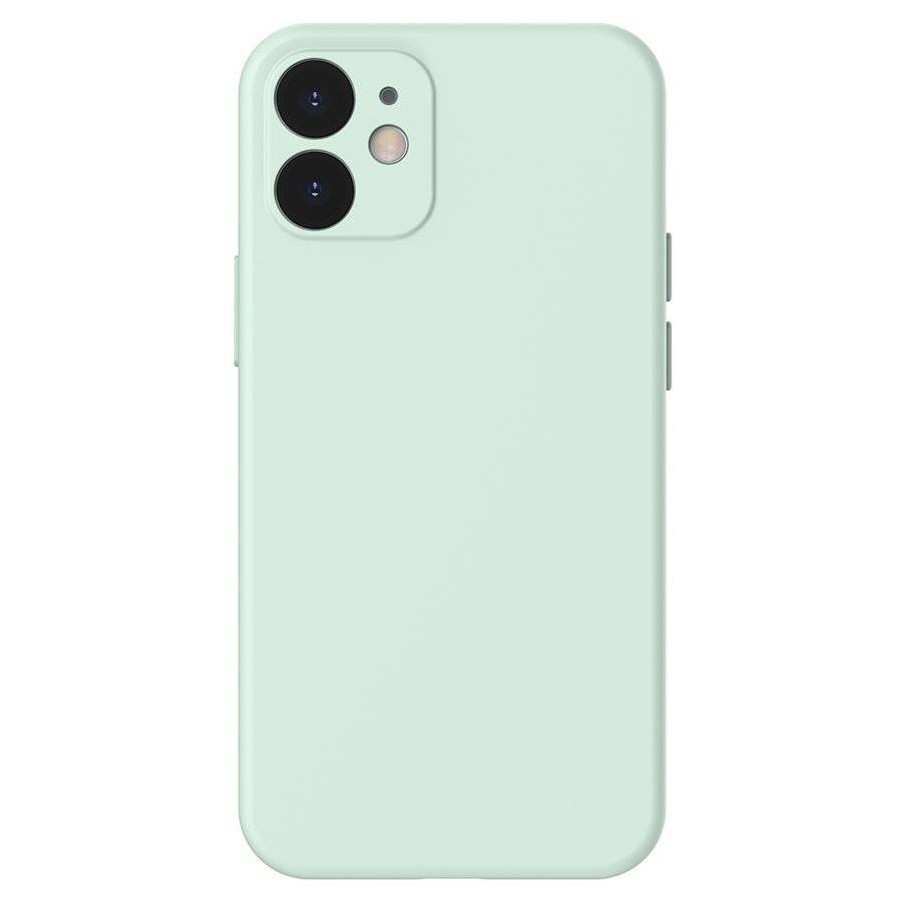 

Чехол Baseus Liquid Silica Gel Protective Case для iPhone 12 mini 5.4inch 2020 Mint (WIAPI