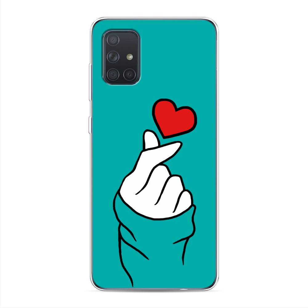 

Чехол Awog на Samsung Galaxy A71 4G "Маленькое сердечко", Разноцветный, 29050-7