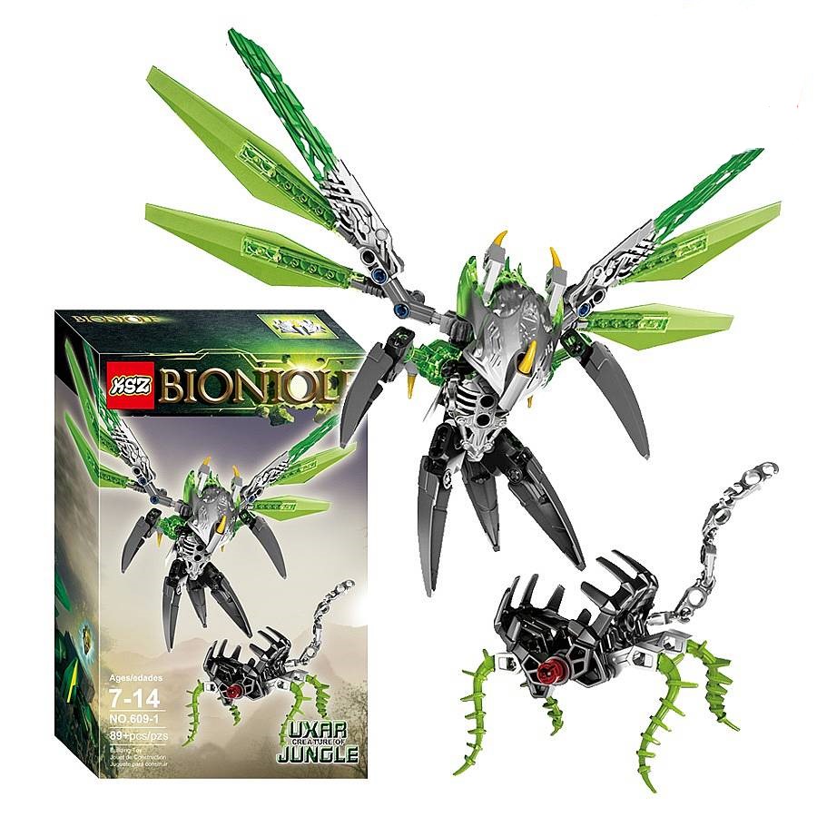 Конструктор KSZ Bionicle — Уксар тотемное животное джунглей 609-1 3d конструктор ksz 609 1 бионикл уксар тотемное животное джунглей 89 дет