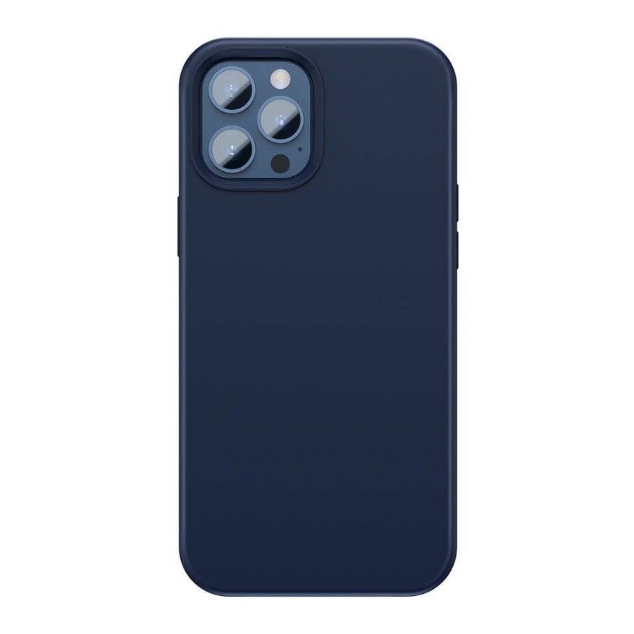 

Чехол Baseus Liquid Silica Gel Magnetic Case для iPhone 12 / 12 Pro (Full Coverage Tempere