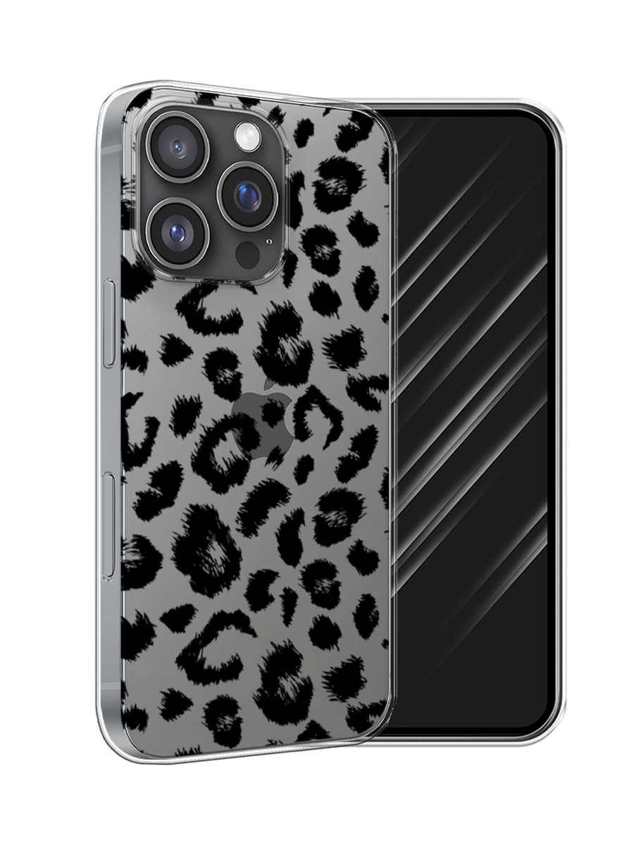 

Чехол Awog на Apple iPhone 16 Pro "Окрас леопарда фон", Черный, 16250-1