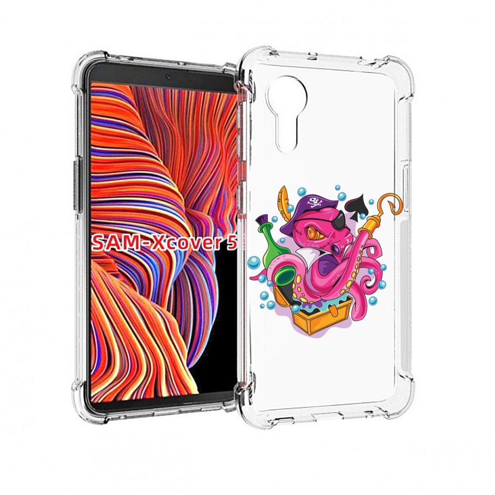

Чехол MyPads осьминог пират детский для Samsung Galaxy Xcover 5, Прозрачный, Tocco