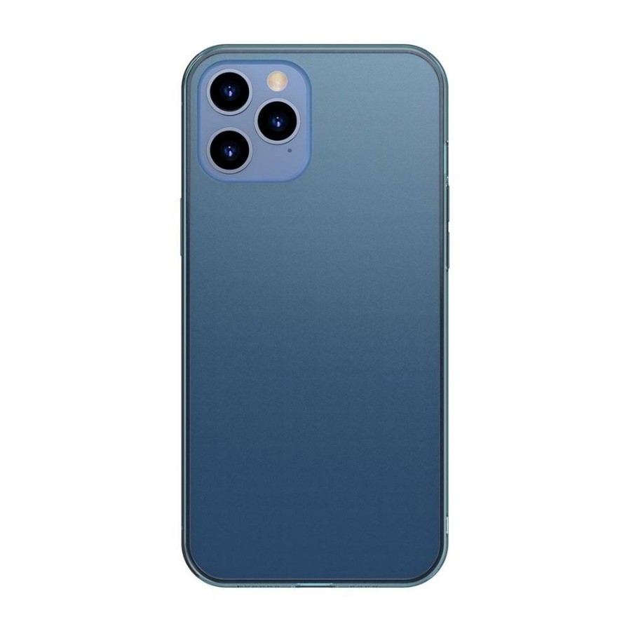 

Чехол Baseus Frosted Glass Protective Case для iPhone 12 Pro Max 6.7inch 2020 Blue (WIAPIP