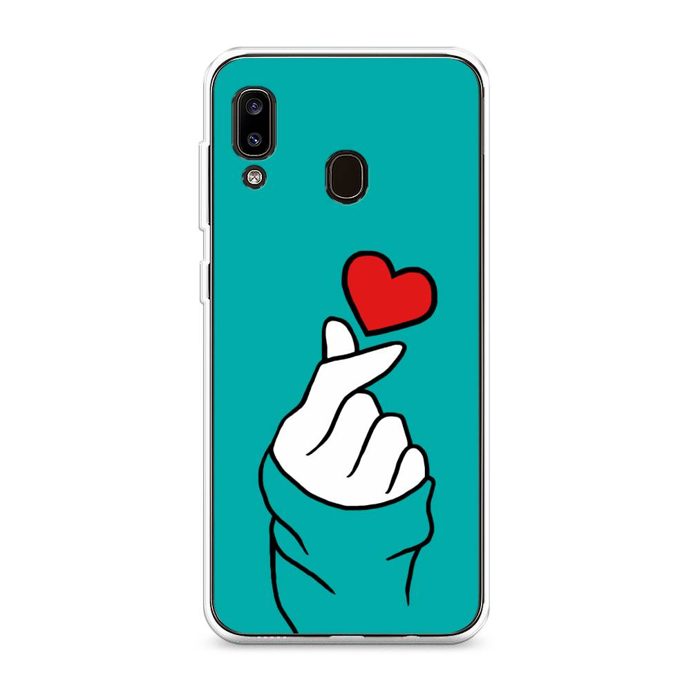 

Чехол Awog на Samsung Galaxy A20/A30 "Маленькое сердечко", Разноцветный, 27650-7