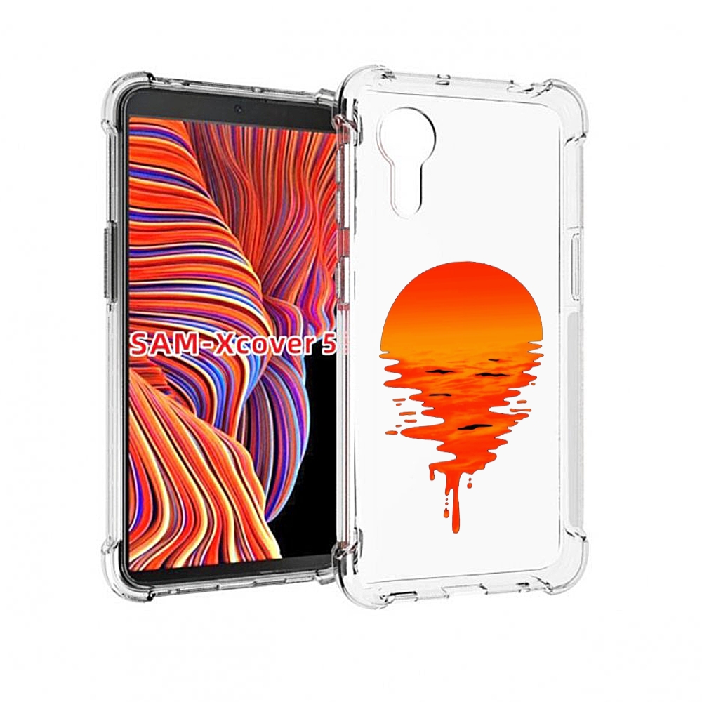 

Чехол MyPads оранжевый закат на воде для Samsung Galaxy Xcover 5, Прозрачный, Tocco