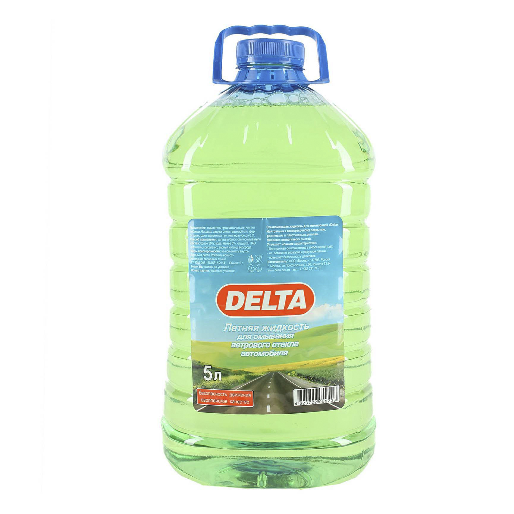 Жидкость стеклоомывателя Delta летний 5 л