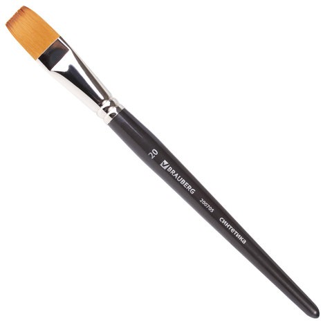 фото Кисть художественная профессиональн brauberg art classic синтетик мягк плоск № 20 200705