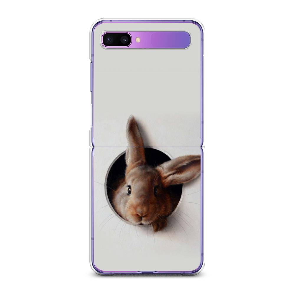 

Чехол на Samsung Galaxy Z Flip 1 "Любопытный кролик", Серый;коричневый, 2107150-1