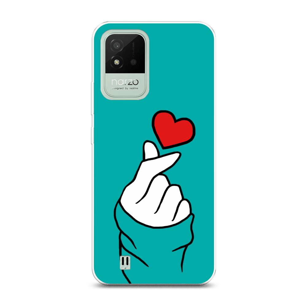 

Чехол Awog на Realme Narzo 50i "Маленькое сердечко", Разноцветный, 2510050-7