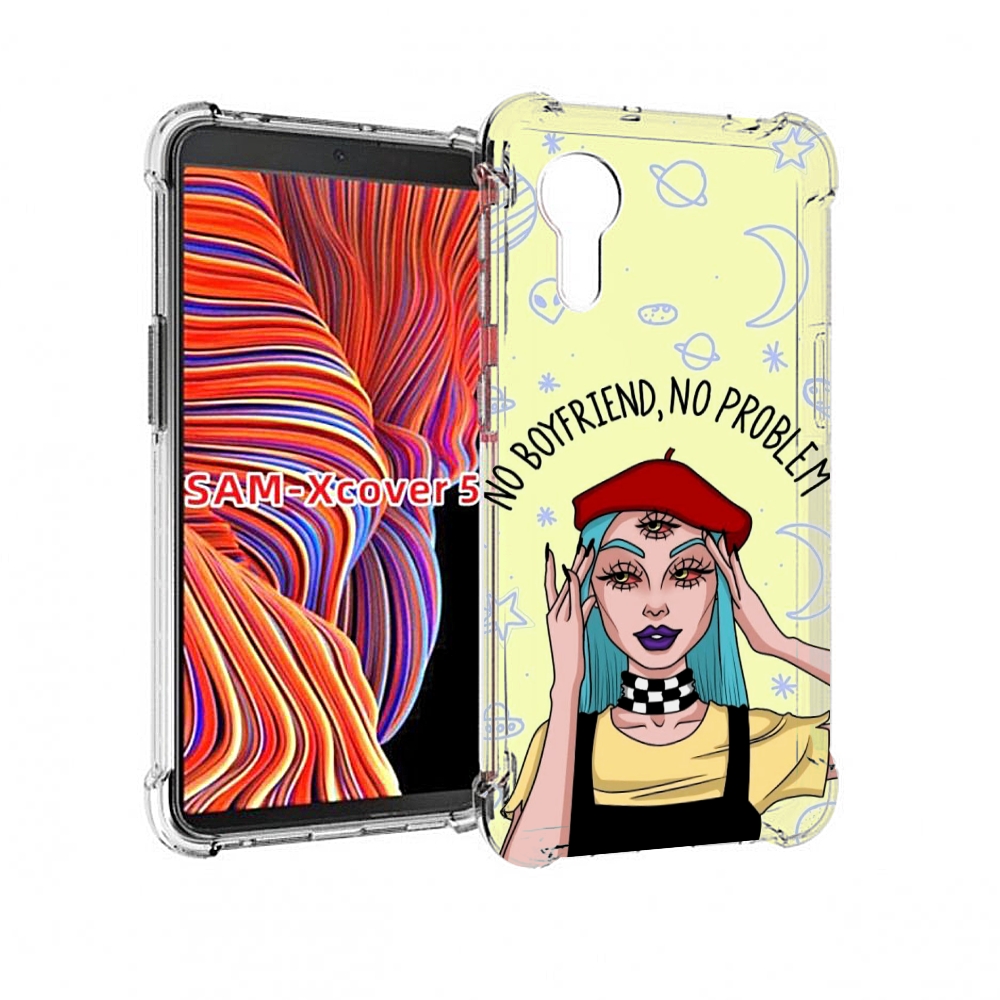 Чехол MyPads нет-проблем-нет-мужчин женский для Samsung Galaxy Xcover 5