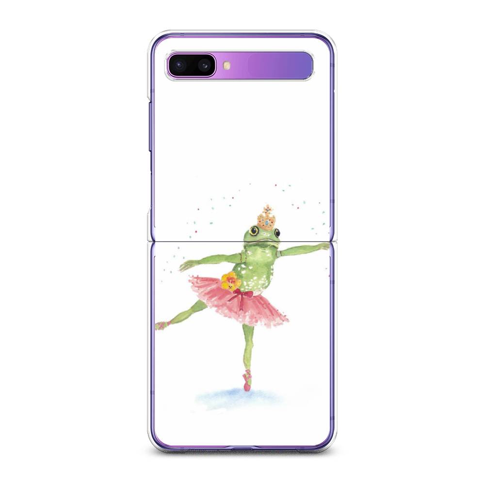 

Чехол на Samsung Galaxy Z Flip 1 "Лягушка-балерина", Зеленый, 2107150-4