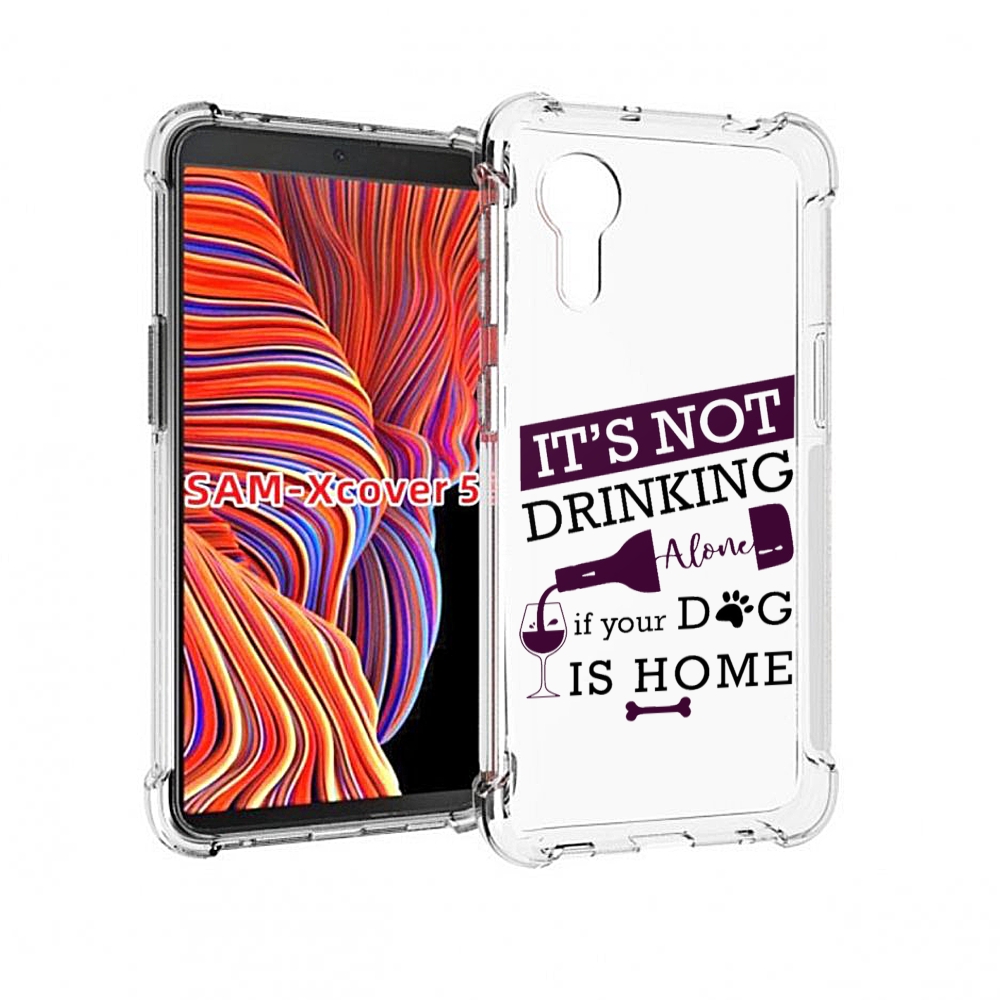 

Чехол MyPads не-пей-один-дома для Samsung Galaxy Xcover 5, Прозрачный, Tocco
