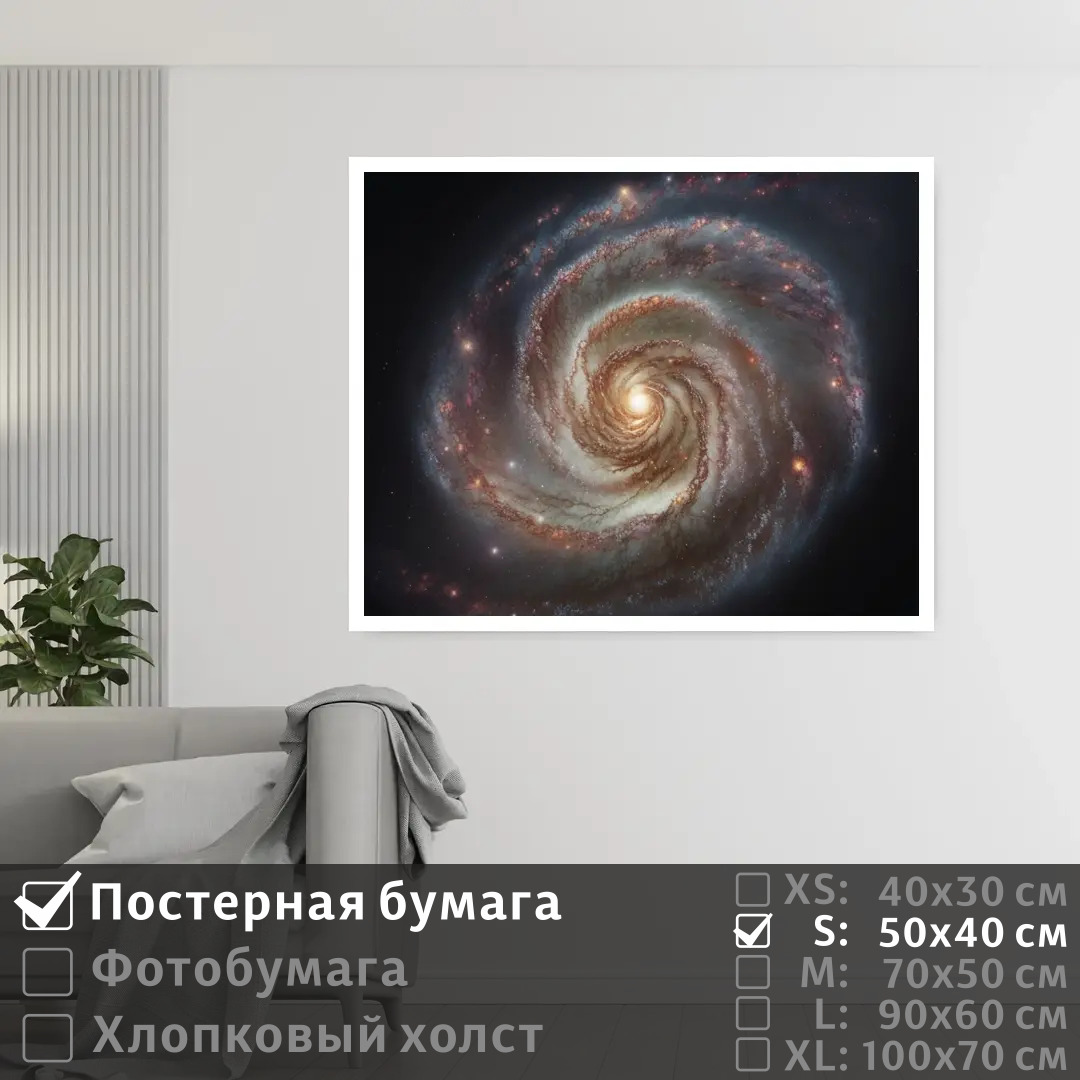 

Постер на стену ПолиЦентр Млечный путь в галактике 50х40 см, МлечныйПутьВГалактике