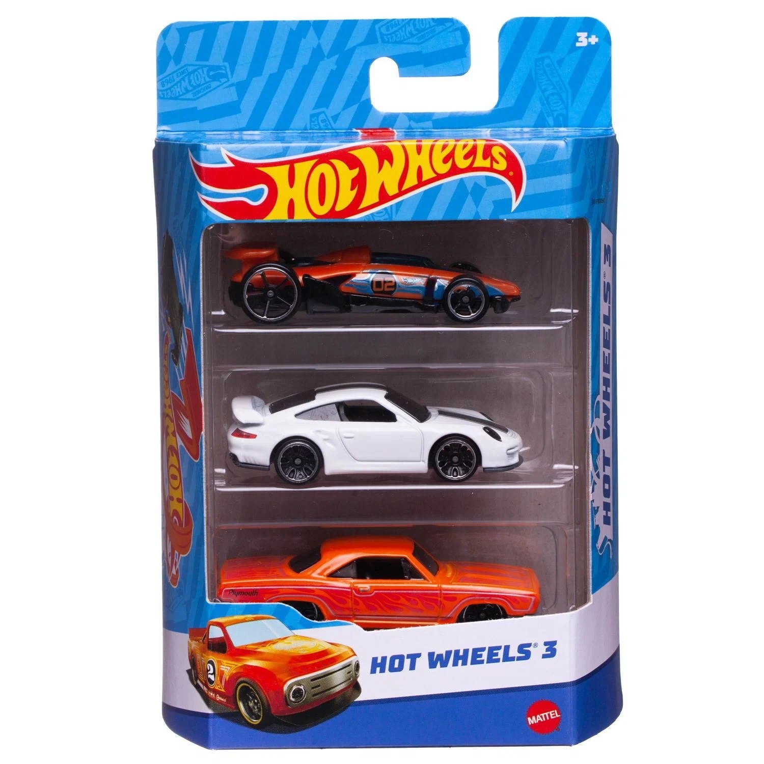 

Набор машинок Mattel Hot Wheels 3 машинки №14, K5904/14